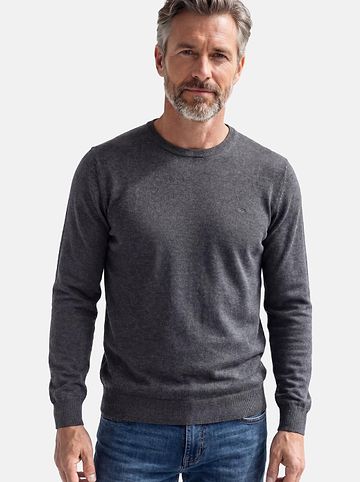 Pullover Basic in Dunkelgrau