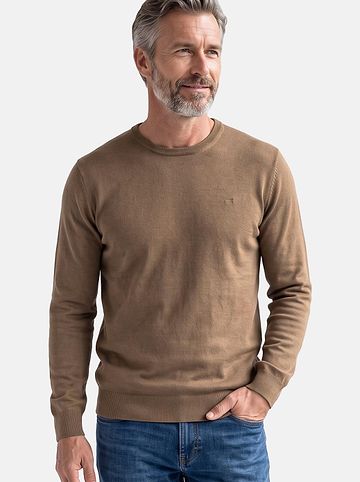 Pullover Basic in Braun