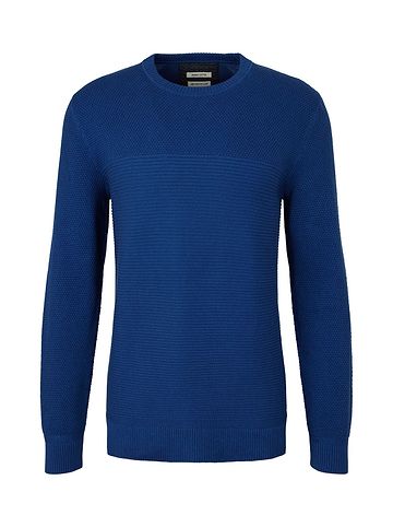 Tom Tailor Pullover BASIC STRUCTURED in Blau