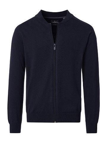 Strickjacke Basic in Dunkelblau