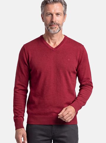 Pullover Basic in Dunkelrot