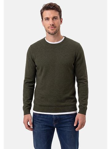 Pullover Basic in Dunkelgrün
