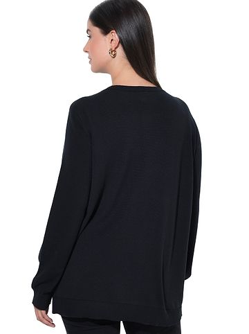 Strickjacke in schwarz