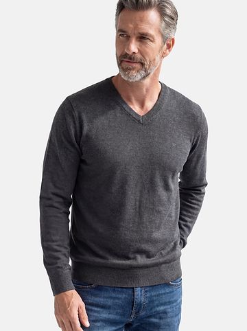 Pullover Basic in Dunkelgrau