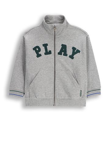Reißverschlussjacke in grau