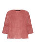 Basic-Pullover mit U-Boot-Ausschnitt in Dusty Red