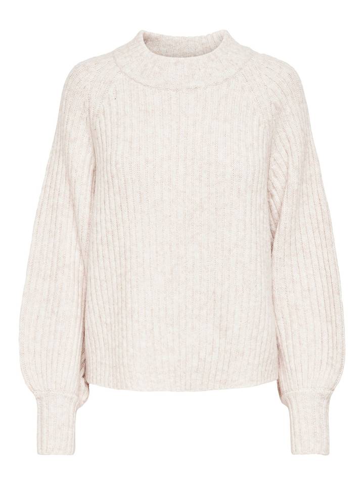 Strickpullover in Cloud Dancer