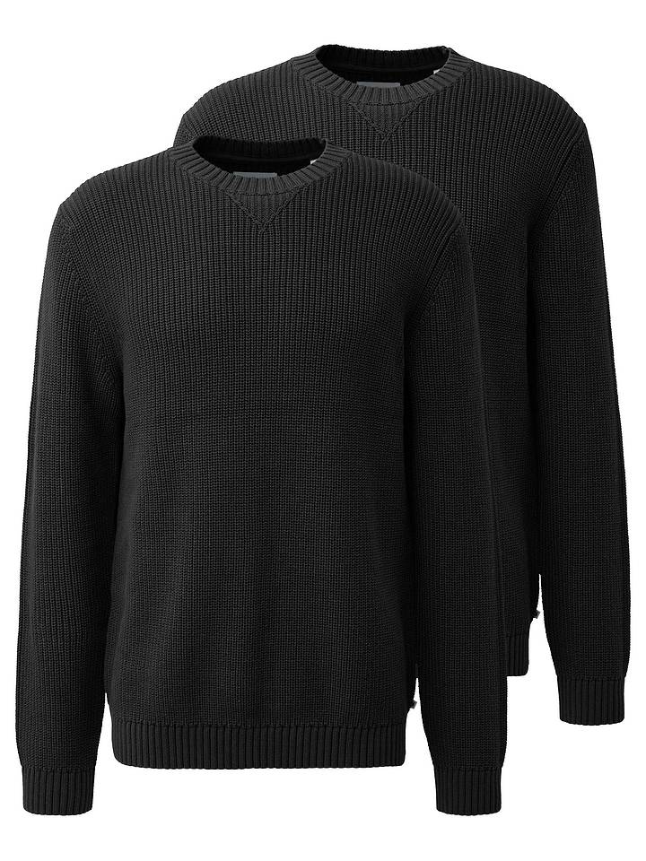 Pullover Basic in Schwarz