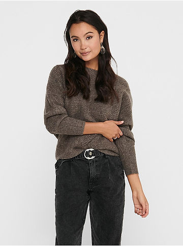 Pullover in Braun