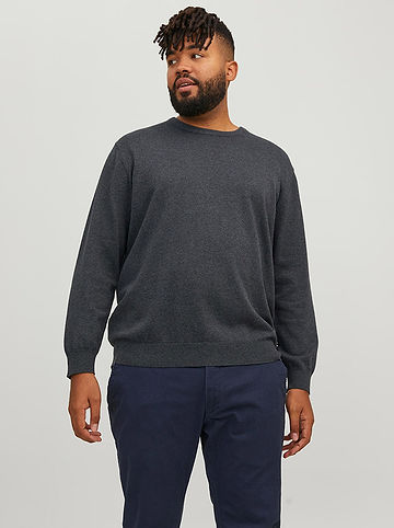Pullover "Basic" in Grau