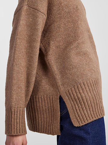 Pullover in Hellbraun