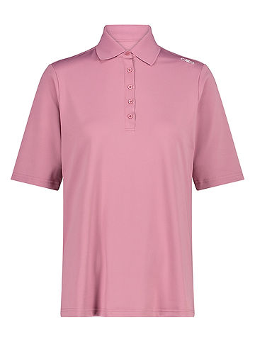 Functioneel poloshirt lichtroze