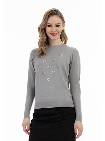 Pullover in Grau