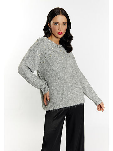 Pullover in Hellgrau