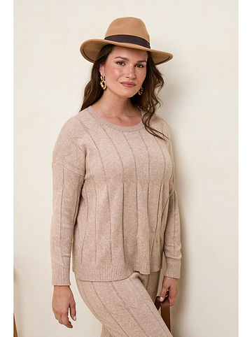 Pullover in Hellbraun