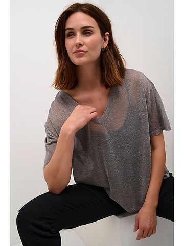 Pullover in Silber