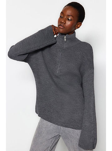 Pullover in Grau