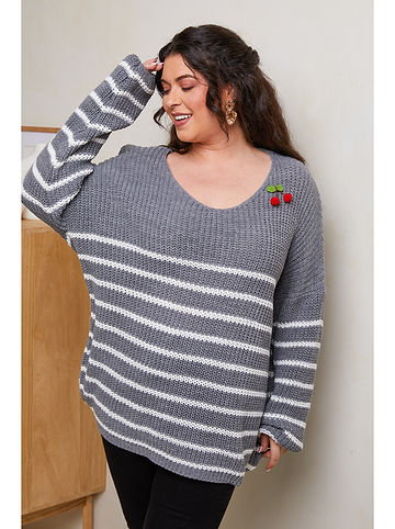 Pullover in Grau