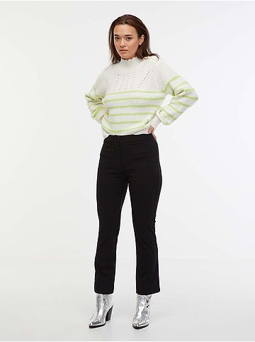 Pullover in Weiß/ Hellgrün