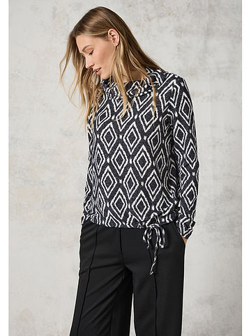 Pullover in Anthrazit/ Weiß