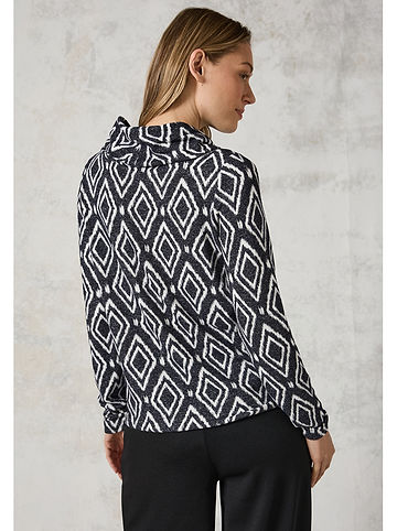 Pullover in Anthrazit/ Weiß