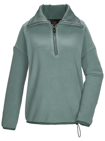 Fleecepullover in Hellblau