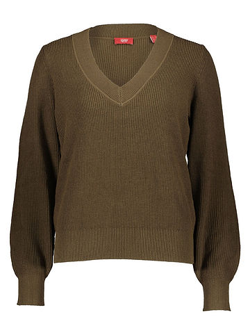 Pullover in Oliv