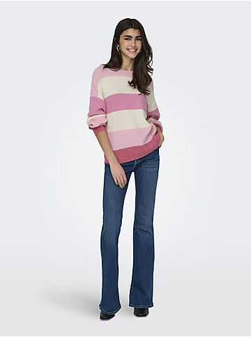 Pullover in Pink/ Creme