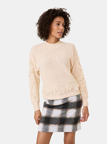 Pullover in Creme