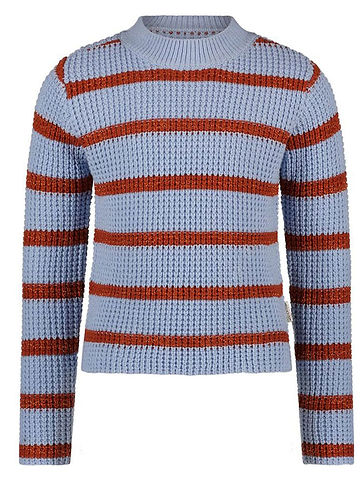 Pullover "Kendall" in Hellblau/ Rot
