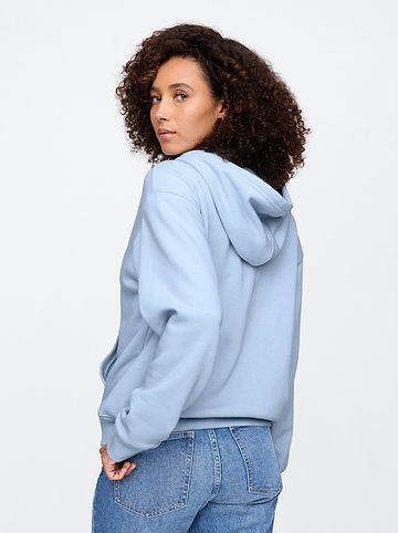 Sweatjacke in Hellblau