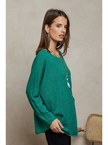 Pullover "Diamond" in Grün