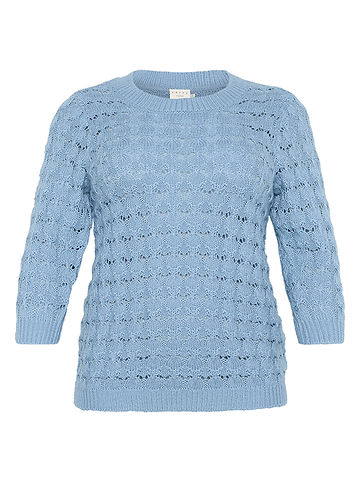 KAFFE curve Pullover in Hellblau
