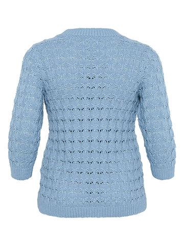KAFFE curve Pullover in Hellblau