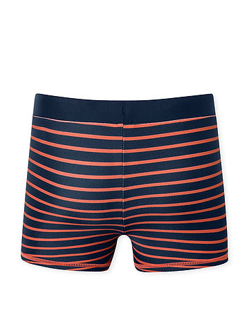 Badehose in Dunkelblau/ Rot