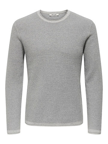 Pullover "Eric" in Hellgrau