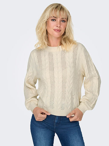 Pullover in Creme
