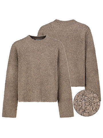 Pullover in Braun