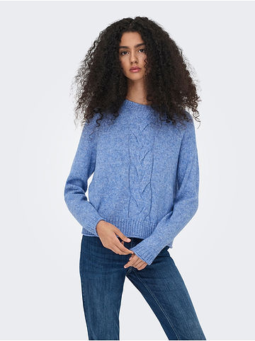 Pullover in Hellblau