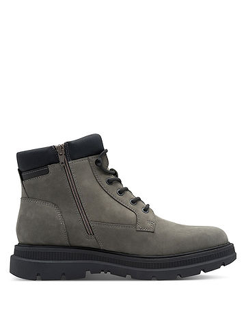 Leder-Boots in Anthrazit