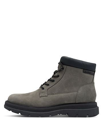 Leder-Boots in Anthrazit