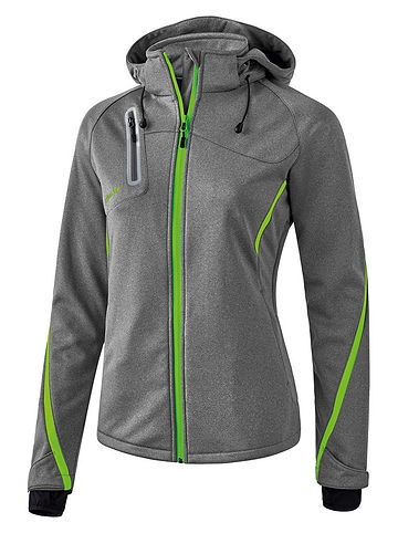 Softshelljacke "Function" in Grau/ Grün