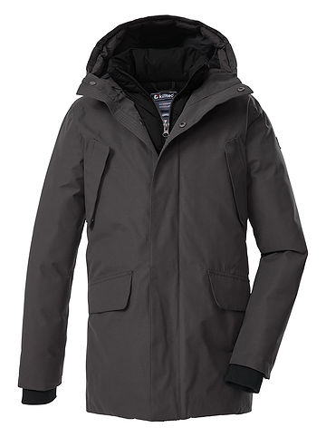 Functionele parka grijs