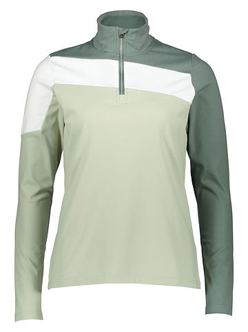Functionele longsleeve groen/wit