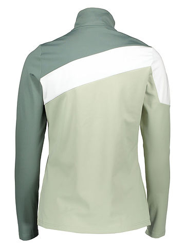 Functionele longsleeve groen/wit