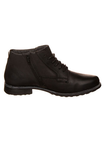 Leder-Boots in Schwarz