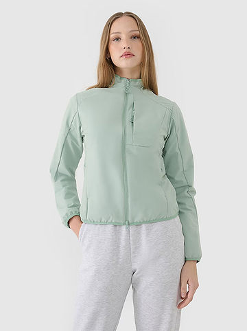 Functionele jas mintgroen