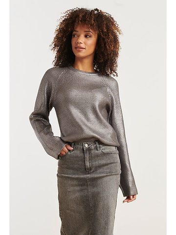 Pullover in Silber