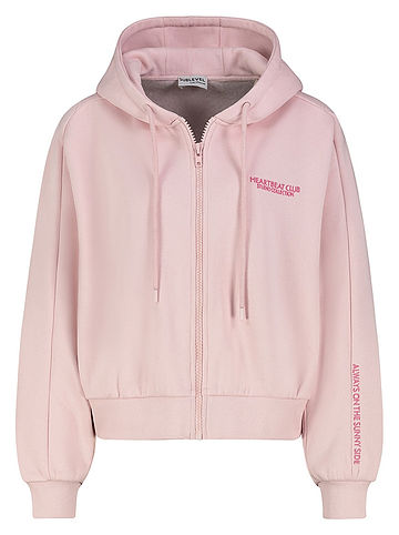 Sweatjacke in Rosa