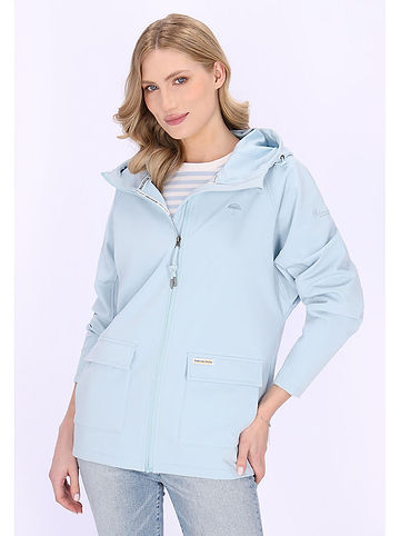 Softshelljacke in Hellblau